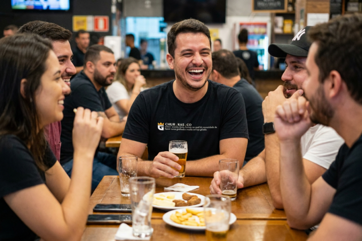 Camiseta Churrasco: a Definição de Carne e Cerveja Gelada