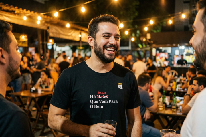 Camiseta Ha Malesbares Que Vem Para o Bem: trocadilho genial