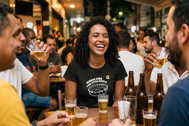 Camiseta Minha Vida E Um Litro Aberto: o Trocadilho Cervejeiro