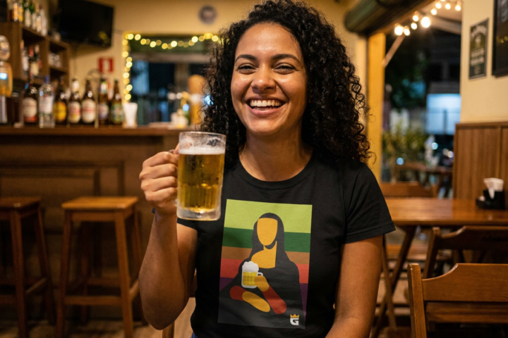 Monalisa com Chope: a obra-prima que trocou o museu pelo boteco