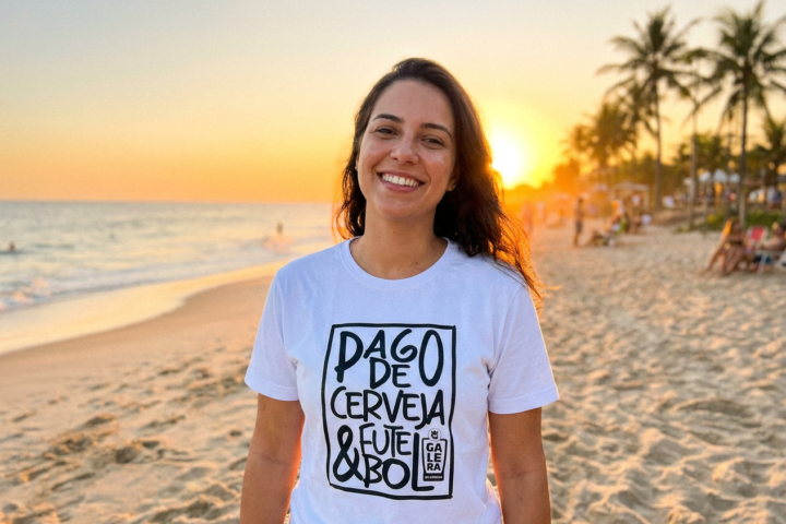 Camiseta Pagode, Cerveja e Futebol: o Trio Mais Brasil