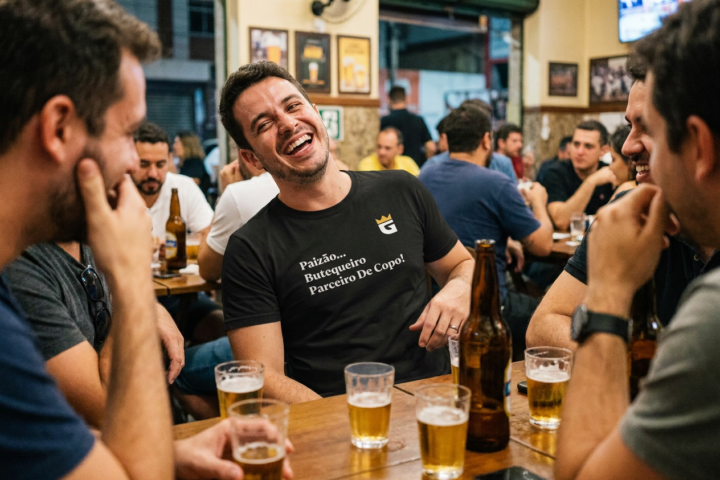 Camiseta Pai Cervejeiro: o Paizão Parceiro de Copo