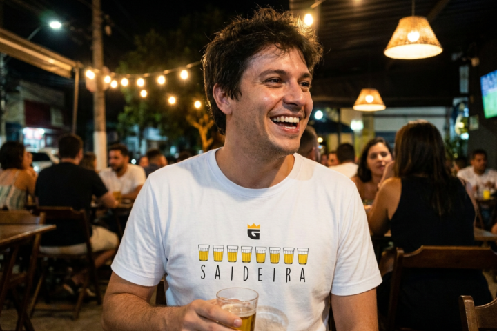 Camiseta Saideira: a ultima cerveja que nunca e a ultima