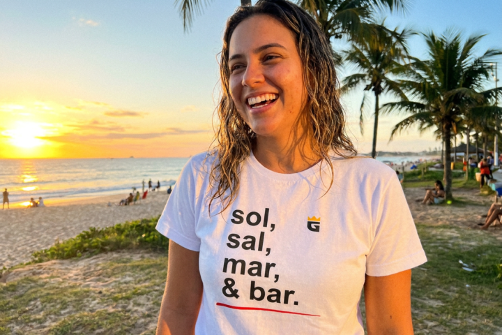 Camiseta Sol, Sal, Mar e Bar: o estilo de vida praiano